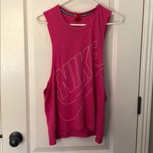 hot pink muscle tank